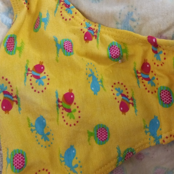 St. Eve M Panties Spring yellow Birds Trees Hot Pink Green Blue NEW - Picture 3 of 8